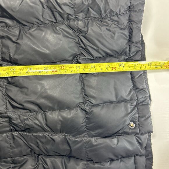 The North Face 550 Fill Down Hooded Long Puffer Parka Jacket Black Womens L - Picture 8 of 12